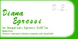 diana egressi business card